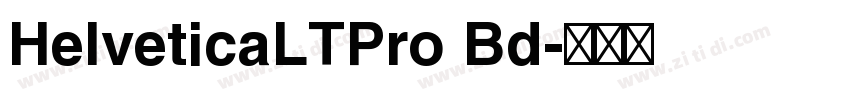HelveticaLTPro Bd字体转换